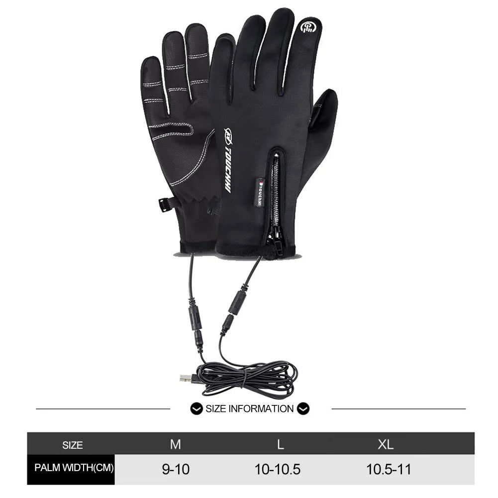 ALLOYSEED Heated Gloves Thermal Warmth For Winter Sports