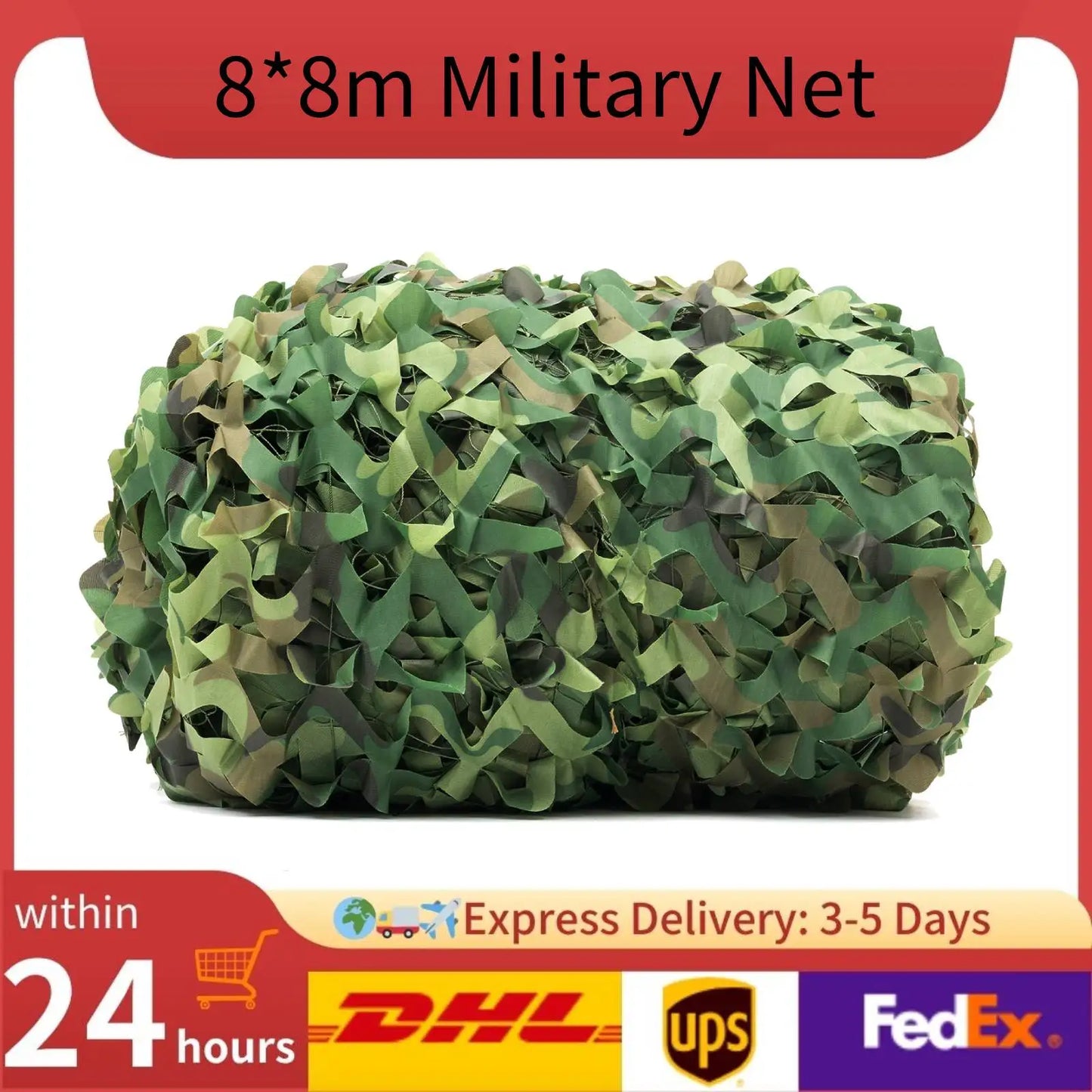 Camouflage Hunting Net Lightweight Waterproof Outdoor Use