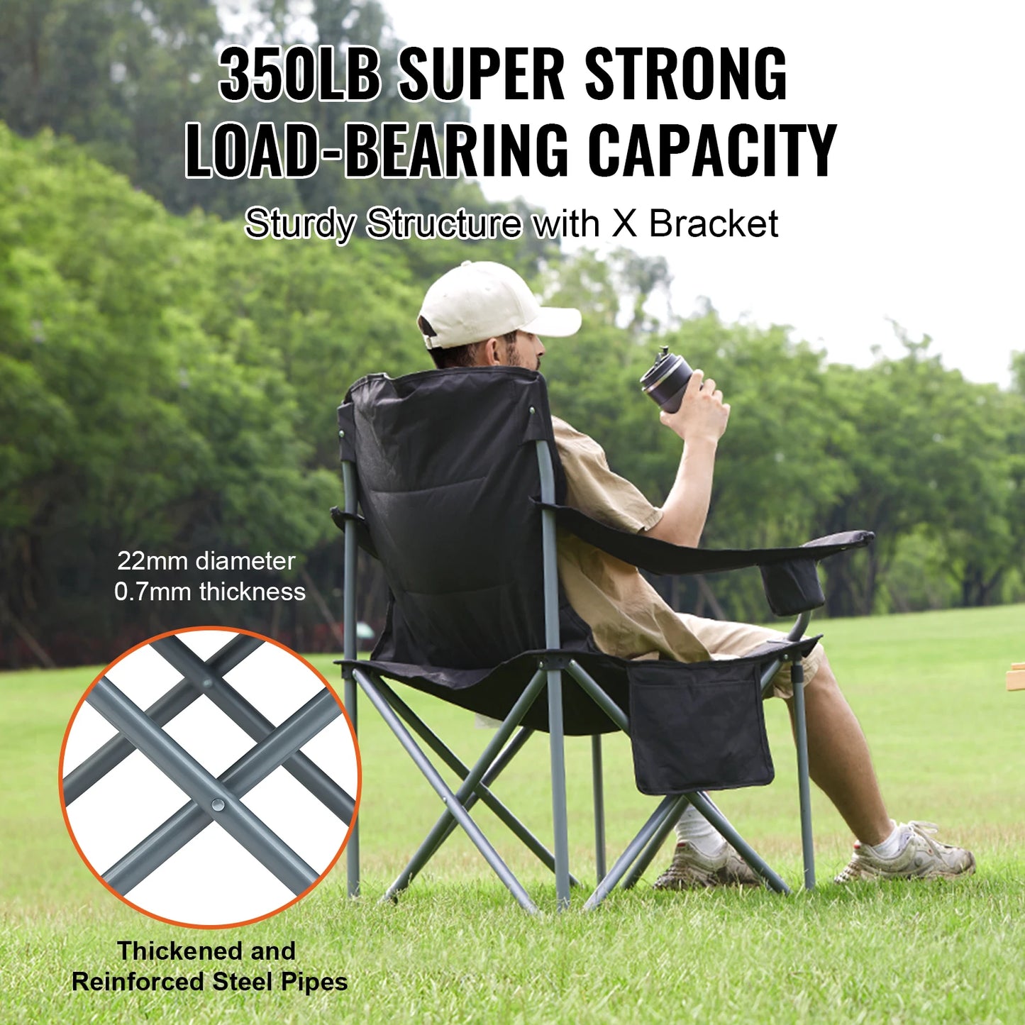 SucceBuy Ultralight Folding Camping Chair Portable Seat