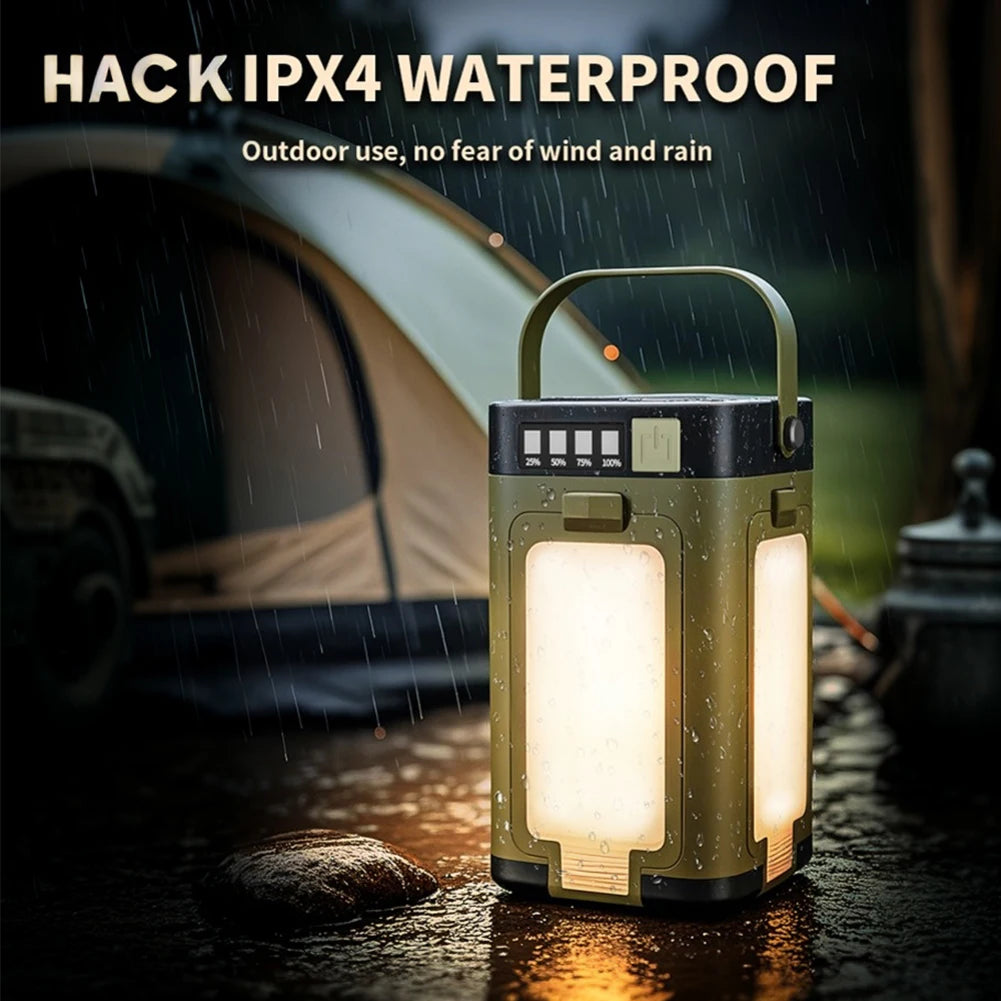 Alloet Foldable Camping Light Power Bank Lantern Solar Led