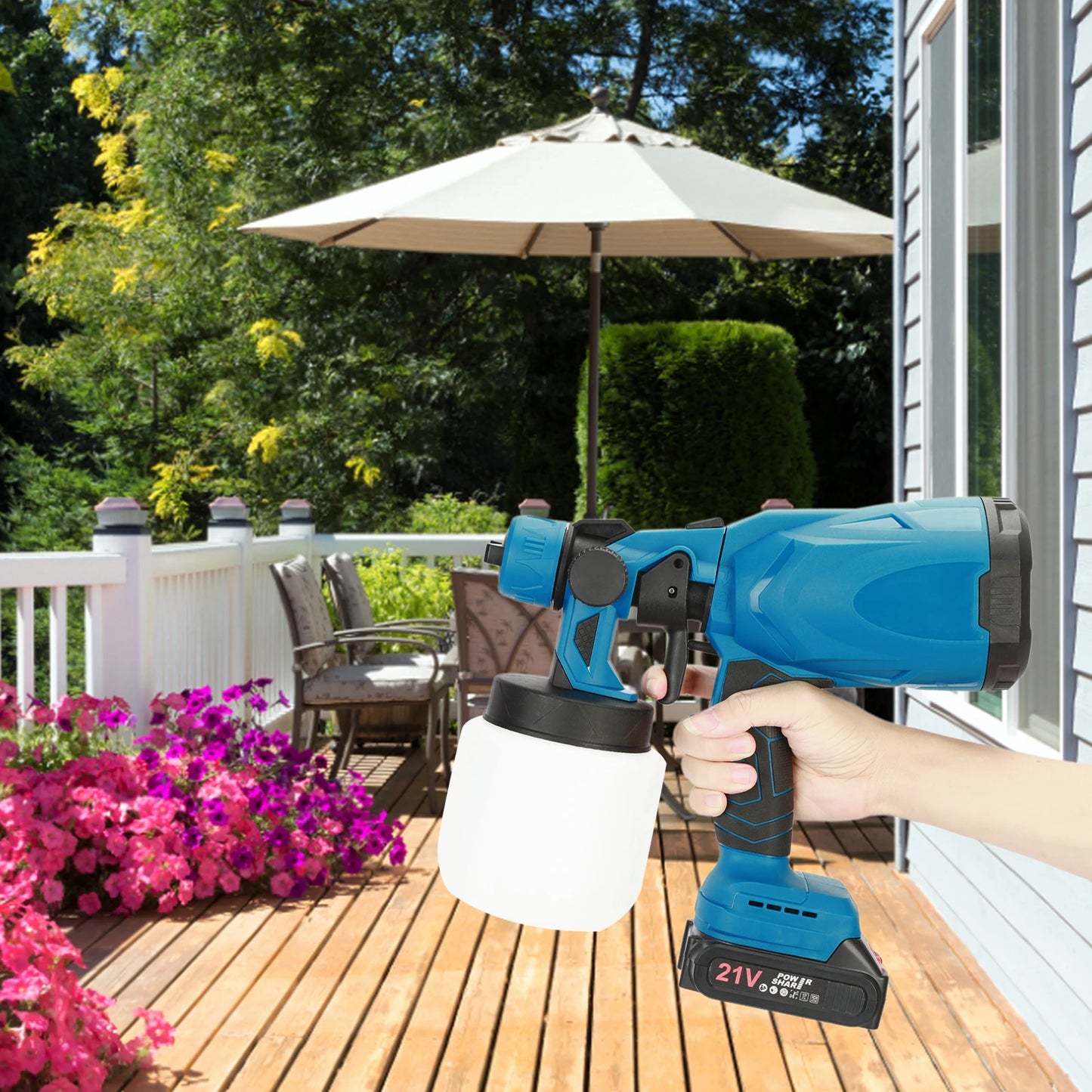 Micborve Mini Paint Sprayer 3 Pattern Rechargeable Handheld