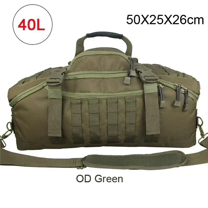 LQARMY Tactical Travel Bag Molle Duffle For Camping Hiking
