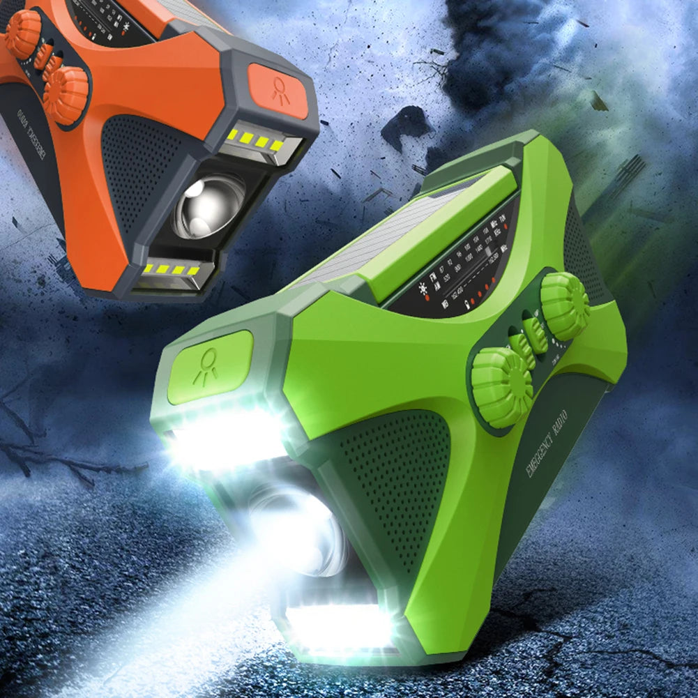 Hign-concerned 10000mAh Charger Solar Hand Crank Radio