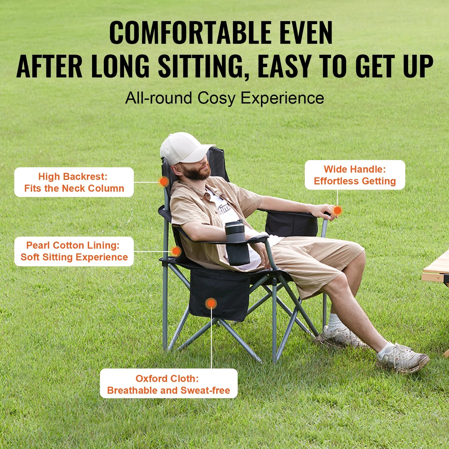 SucceBuy Ultralight Folding Camping Chair Portable Seat