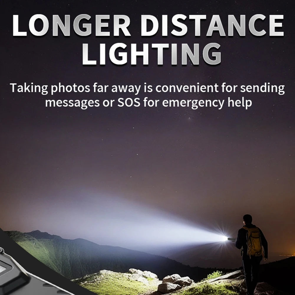 MOJOYCE 1200LM LED Flashlight With Pen Clip IPX44 Waterproof