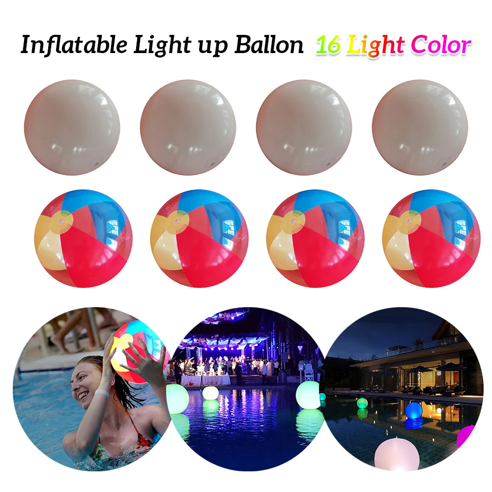 Hign-concerned Glow Beach Ball LED Pool Party Toy Glowing
