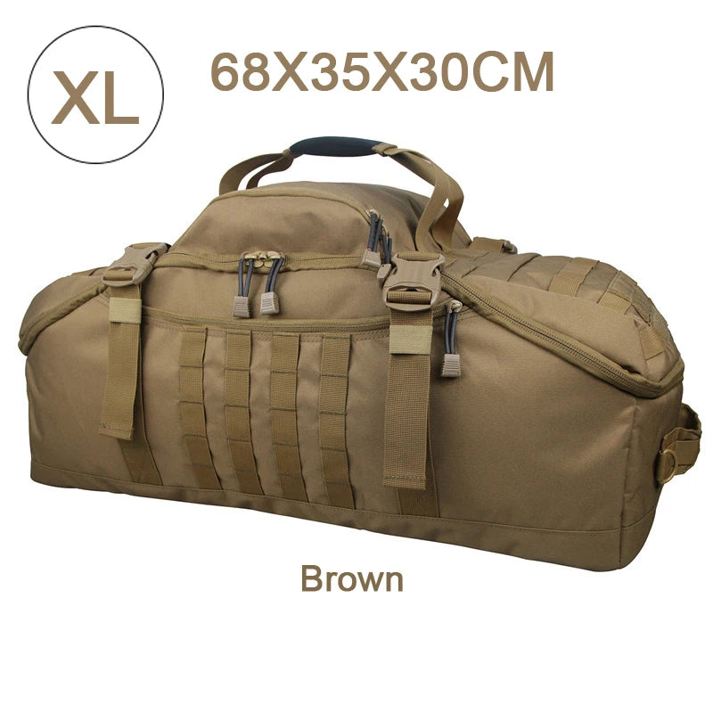 LQARMY Tactical Outdoor Backpack Molle Duffel Bag Travel