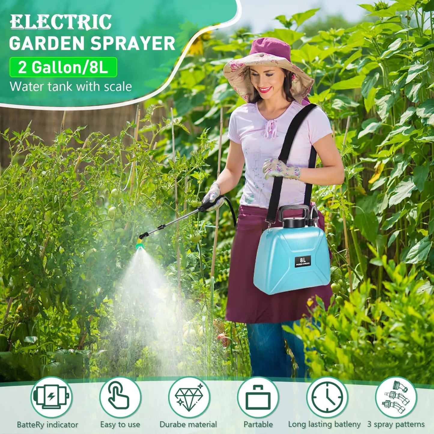 Hign Concerned Electric Sprayer Garden Mister USB Pro