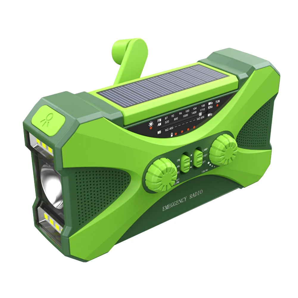 Hign-concerned 10000mAh Charger Solar Hand Crank Radio