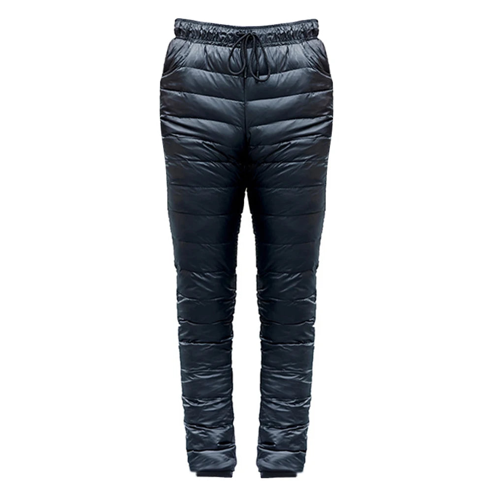 Closure Men Down Pants Gore Tex Warm Expedition Trousers