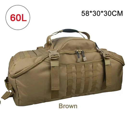 LQARMY Tactical Travel Bag Molle Duffle For Camping Hiking