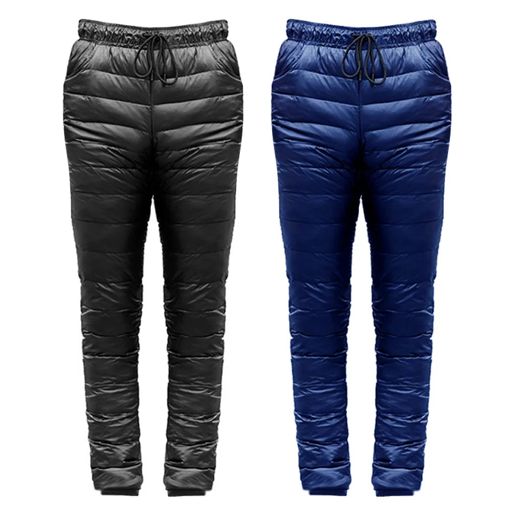Closure Men Down Pants Gore Tex Warm Expedition Trousers