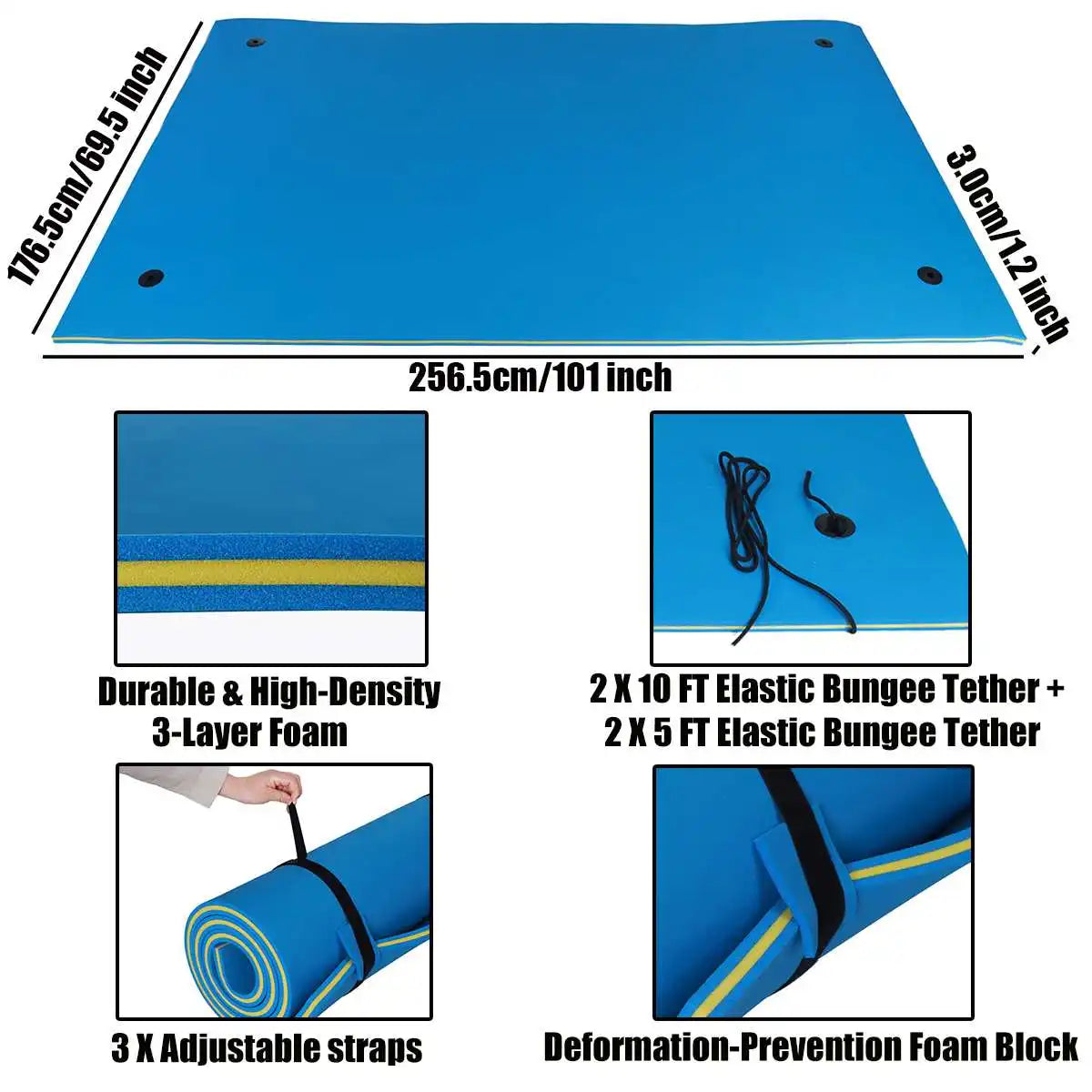 HAL Floating Water Pad Mat For Pool Beach Lake Fun