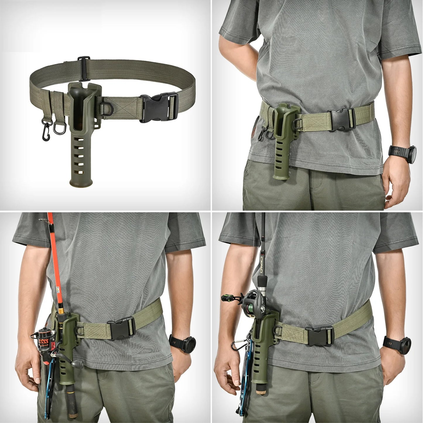 Hign Concerned Rod Holder Belt For Fly Fishing Hands Free