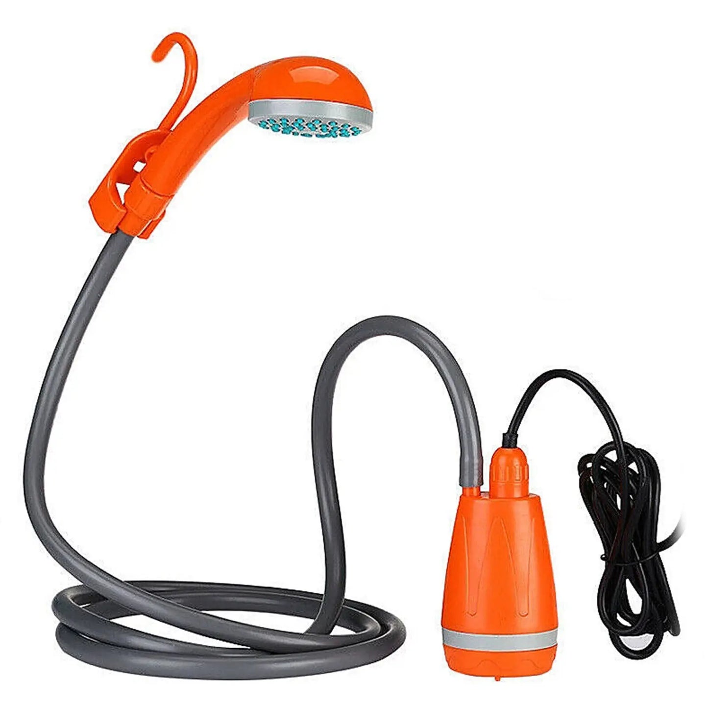 NOHign 62W 12V Portable Outdoor Shower Head Pump Camping