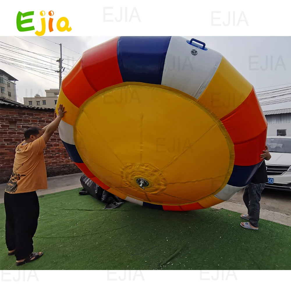 Ejia Outdoor Water Play Inflatable Disco Boat Towable River