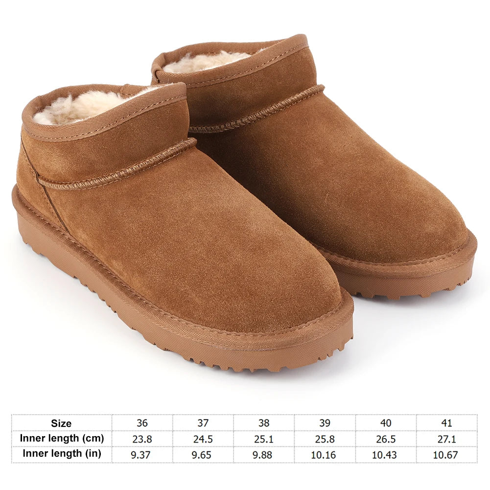 Jocestyle Women Snow Boots Anti Slip Warm Faux Fur Lined