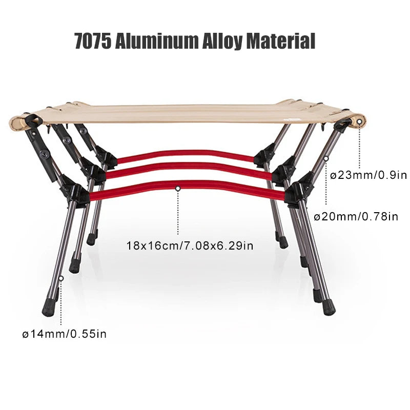 West Tune Ultralight Camping Cot With Leg Extenders