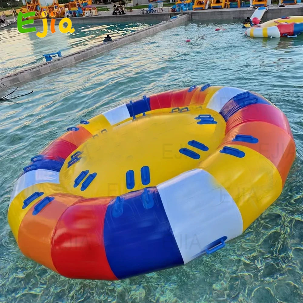 Ejia Outdoor Water Play Inflatable Disco Boat Towable River