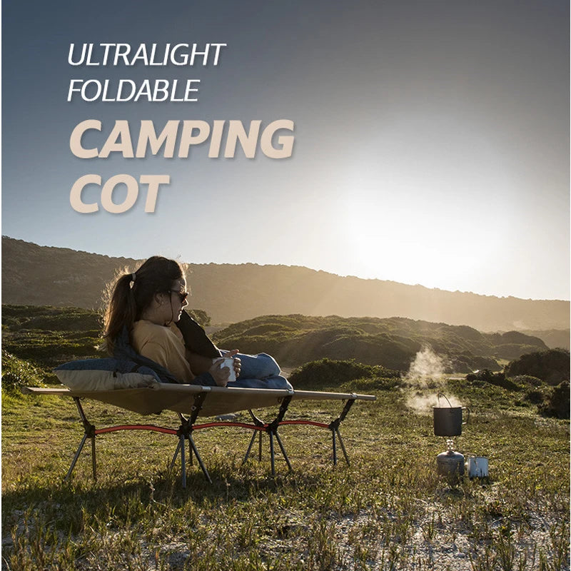 West Tune Ultralight Camping Cot With Leg Extenders