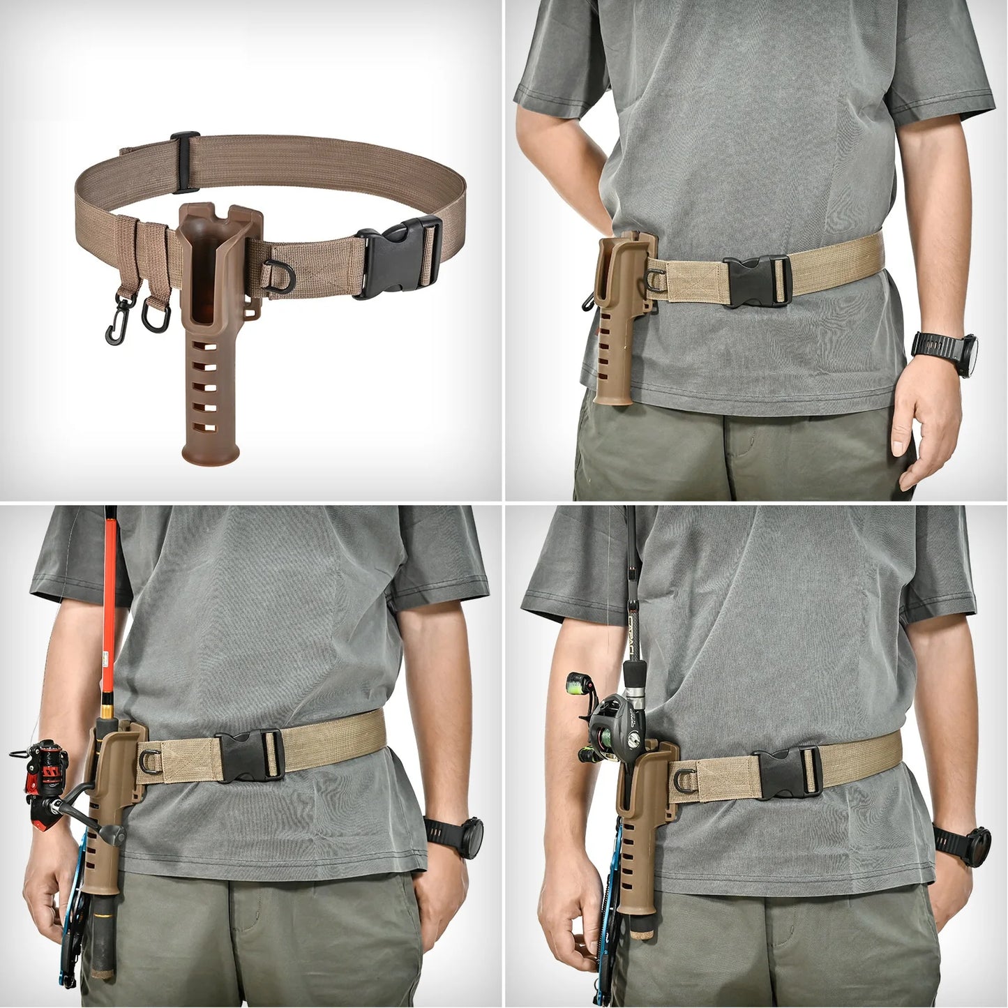 Hign Concerned Rod Holder Belt For Fly Fishing Hands Free